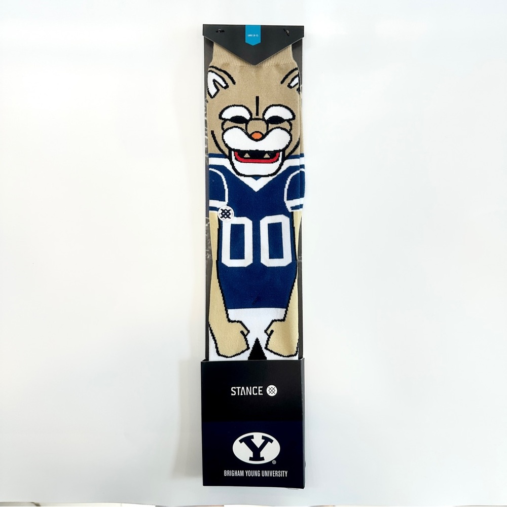 Stance BYU Cougar Socks in Blue and Tan